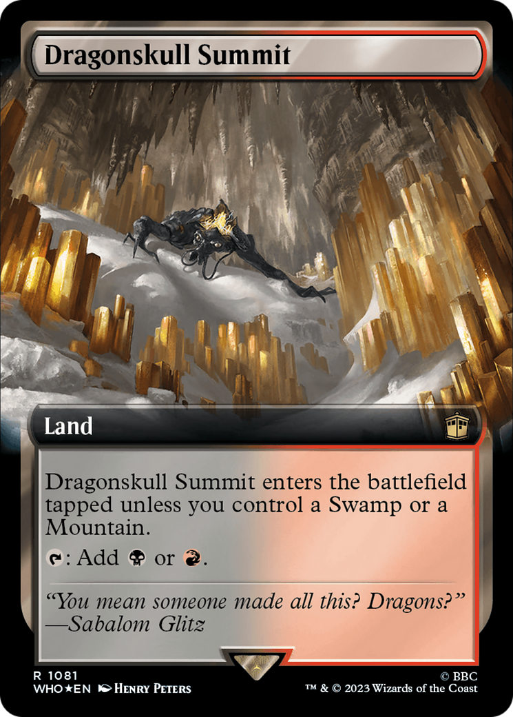 Dragonskull Summit (Extended Art) (Surge Foil) [Doctor Who] | Sanctuary Gaming