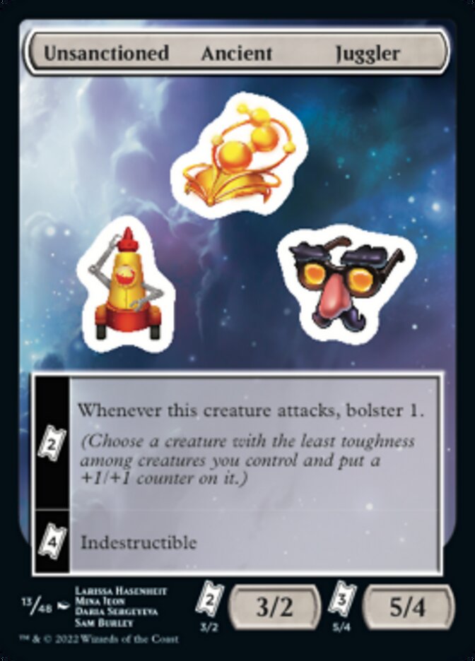 Unsanctioned Ancient Juggler [Unfinity Stickers] | Sanctuary Gaming