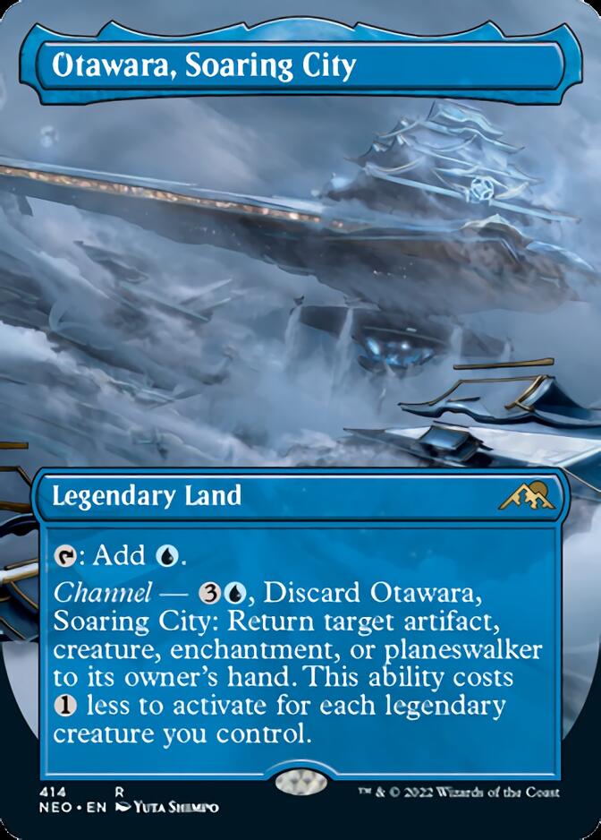 Otawara, Soaring City (Borderless Alternate Art) [Kamigawa: Neon Dynasty] | Sanctuary Gaming