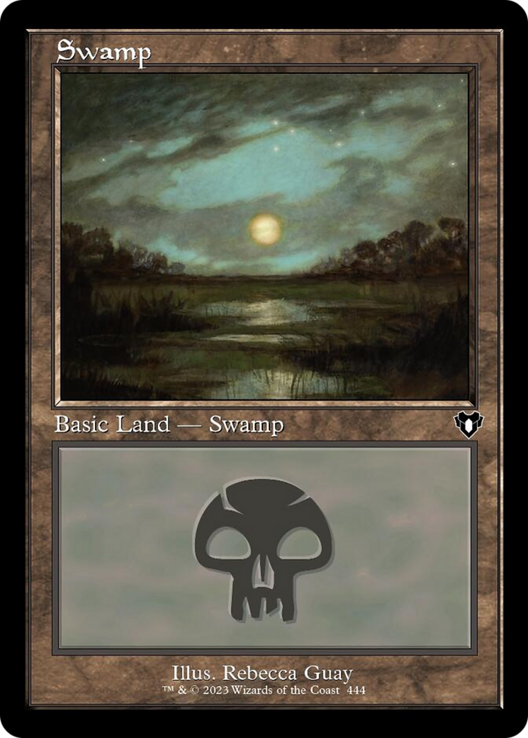 Swamp (444) (Retro) [Commander Masters] | Sanctuary Gaming