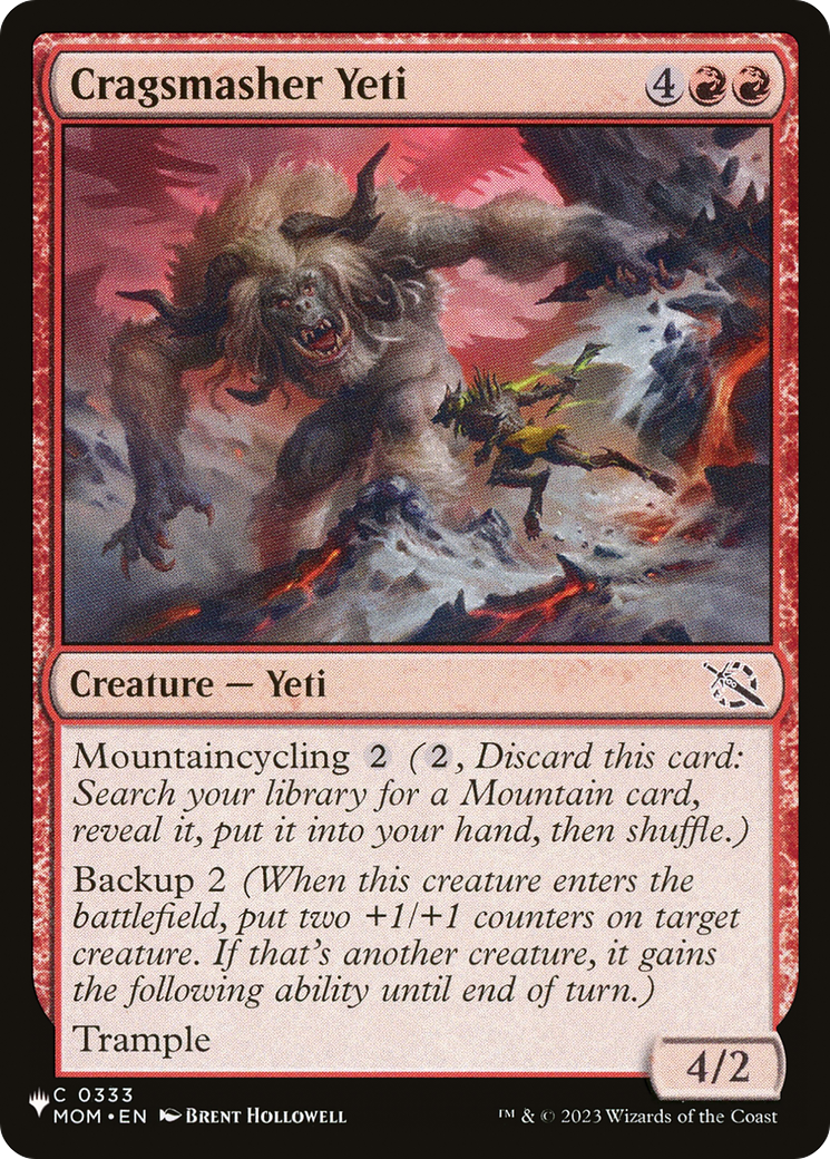 Cragsmasher Yeti [The List Reprints] | Sanctuary Gaming