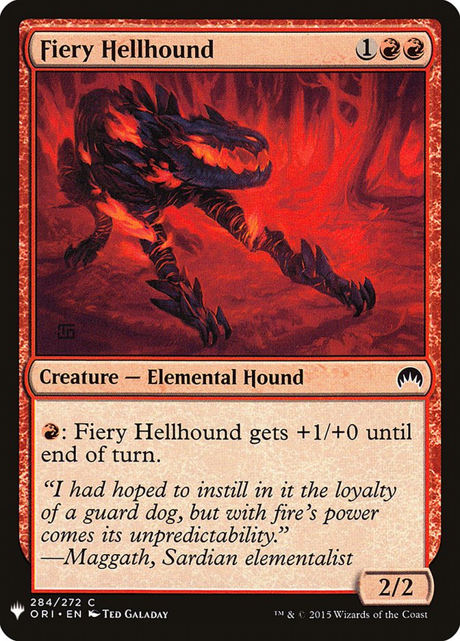 Fiery Hellhound [Mystery Booster] | Sanctuary Gaming