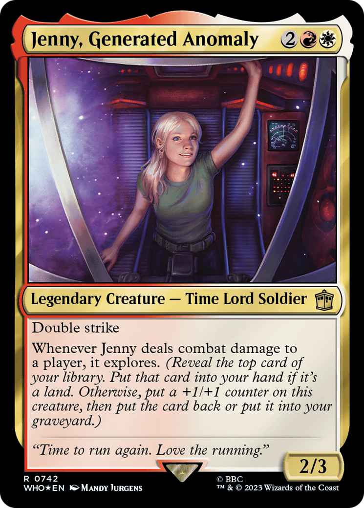Jenny, Generated Anomaly (Surge Foil) [Doctor Who] | Sanctuary Gaming