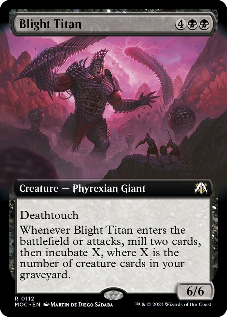 Blight Titan (Extended Art) [March of the Machine Commander] | Sanctuary Gaming