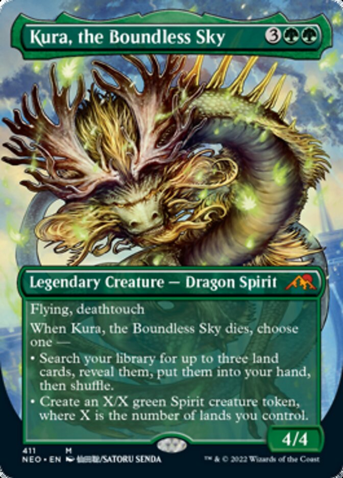 Kura, the Boundless Sky (Borderless Alternate Art) [Kamigawa: Neon Dynasty] | Sanctuary Gaming