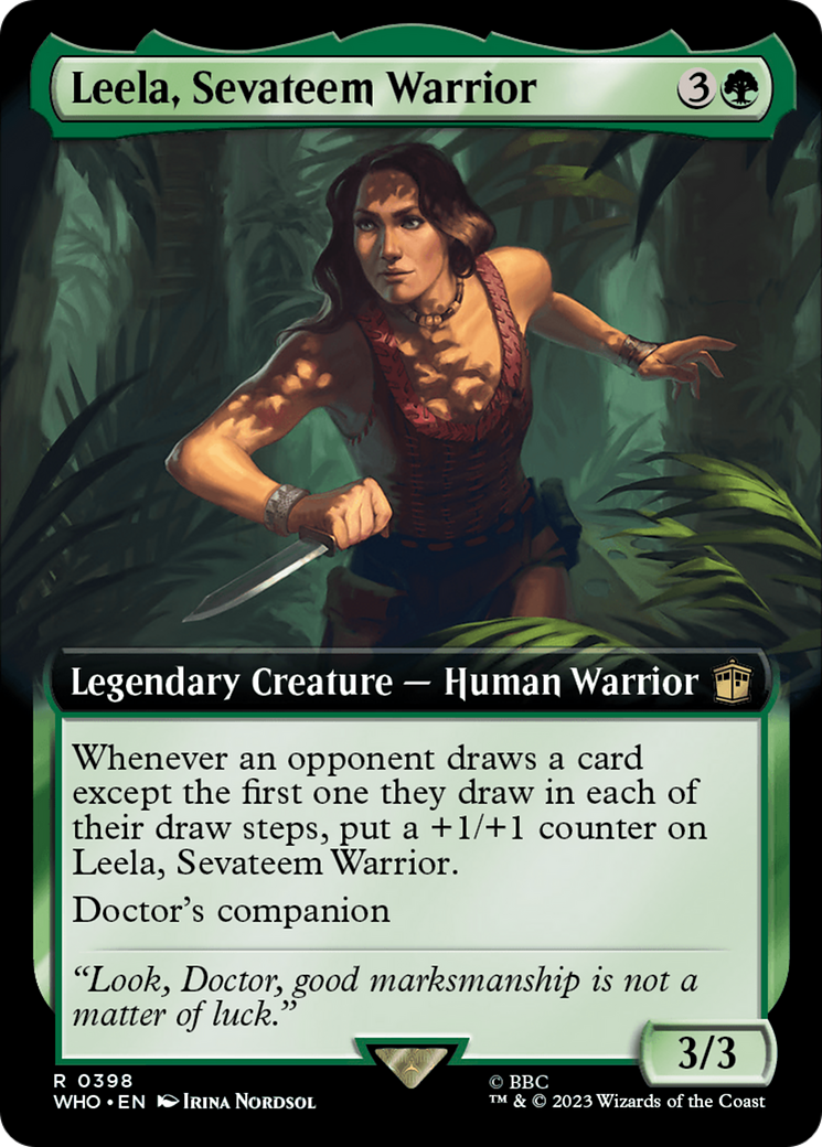 Leela, Sevateem Warrior (Extended Art) [Doctor Who] | Sanctuary Gaming