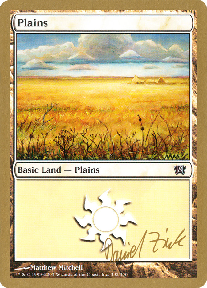 Plains (dz332) (Daniel Zink) [World Championship Decks 2003] | Sanctuary Gaming