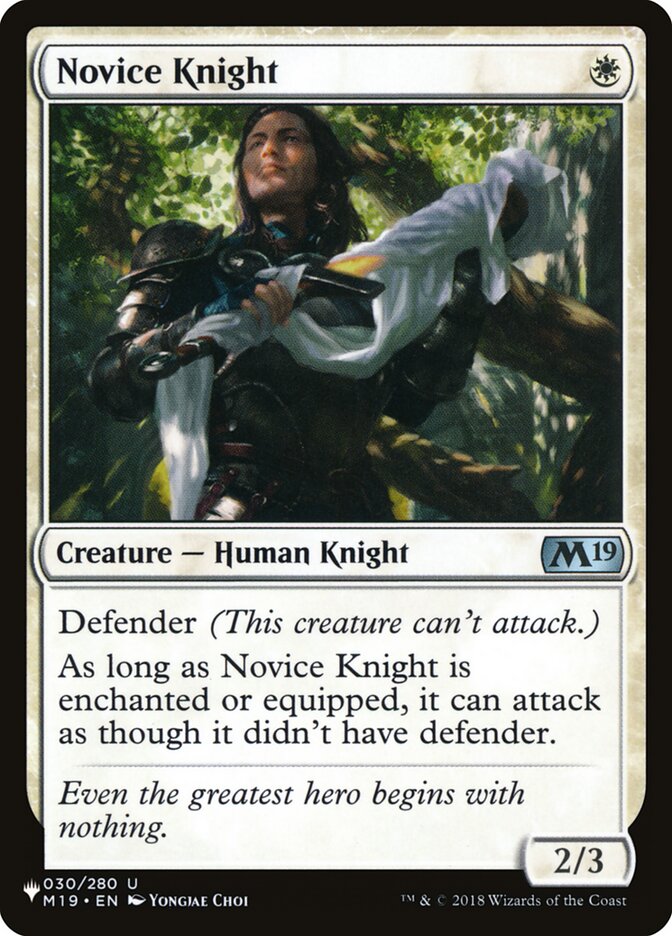 Novice Knight [The List] | Sanctuary Gaming