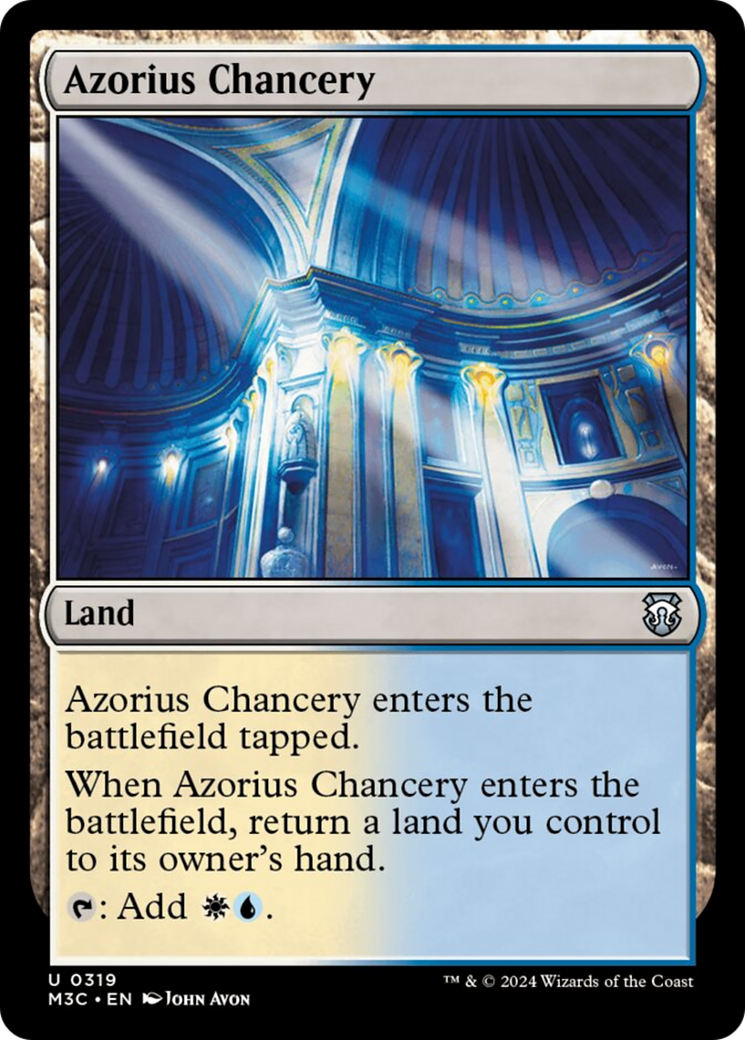 Azorius Chancery (Ripple Foil) [Modern Horizons 3 Commander] | Sanctuary Gaming