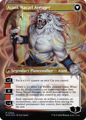 Ajani, Nacatl Pariah // Ajani, Nacatl Avenger (Borderless) (Textured Foil) [Modern Horizons 3] | Sanctuary Gaming