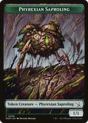 Monk // Phyrexian Saproling Double-Sided Token [March of the Machine Tokens] | Sanctuary Gaming