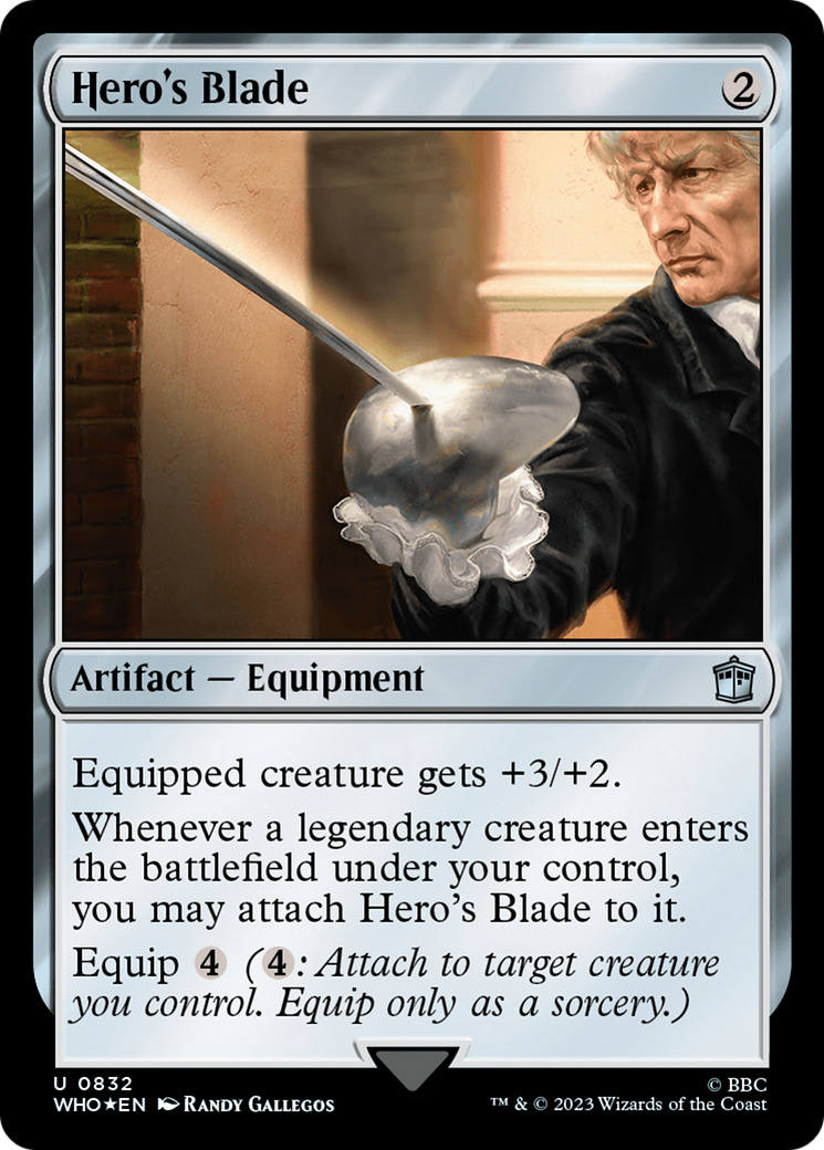 Hero's Blade (Surge Foil) [Doctor Who] | Sanctuary Gaming