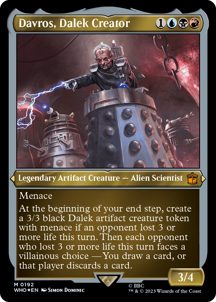 Davros, Dalek Creator (Display Commander) - Thick Stock [Doctor Who] | Sanctuary Gaming