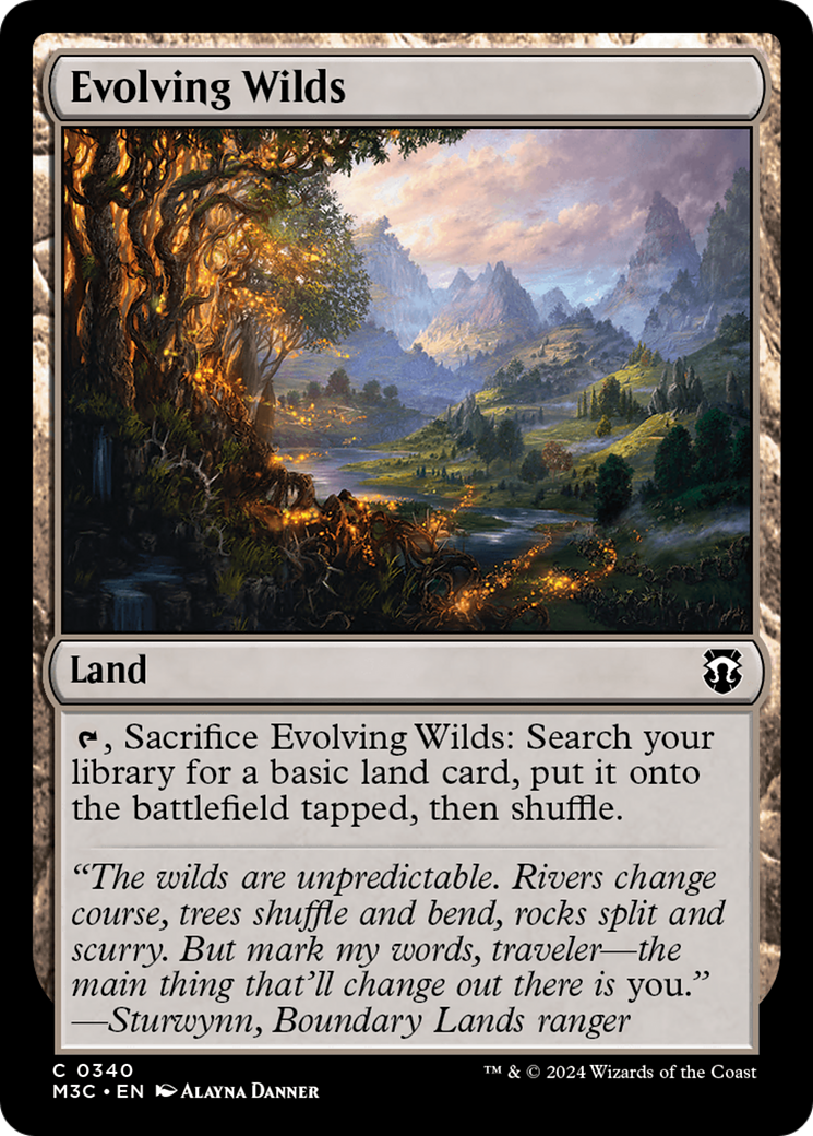 Evolving Wilds (Ripple Foil) [Modern Horizons 3 Commander] | Sanctuary Gaming