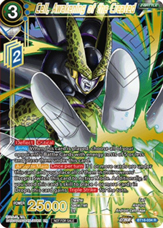 Cell, Awakening of the Created (Zenkai Cup 2022 Top 64) (BT18-034) [Tournament Promotion Cards] | Sanctuary Gaming