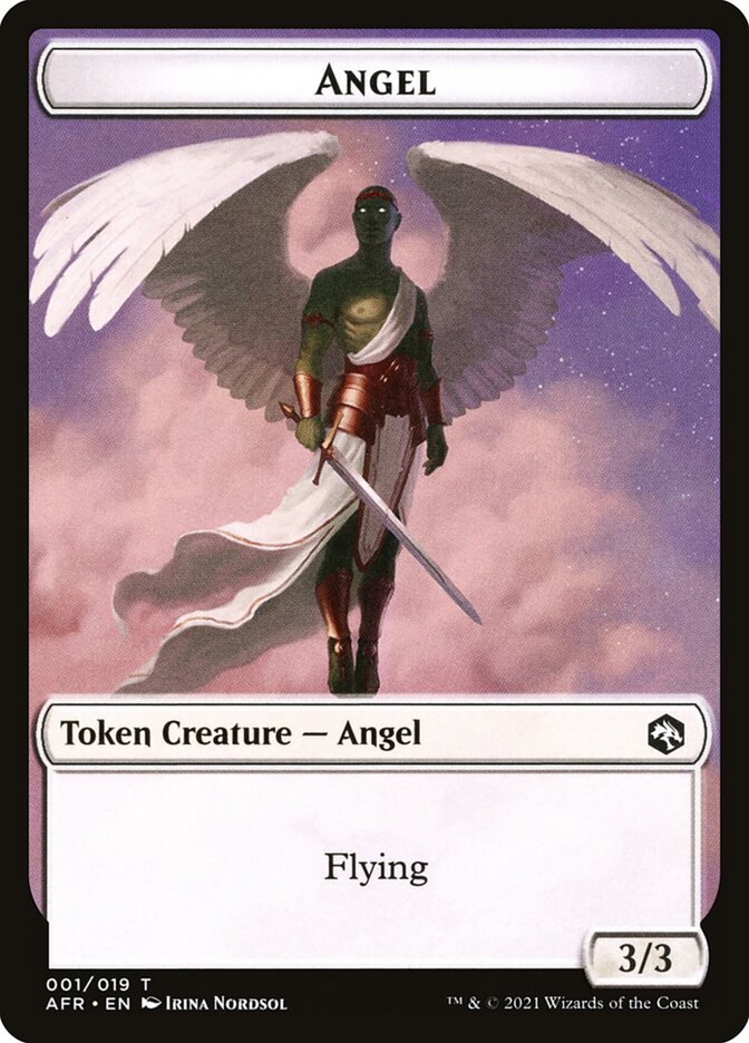 Angel // Dog Illusion Double-Sided Token [Dungeons & Dragons: Adventures in the Forgotten Realms Tokens] | Sanctuary Gaming