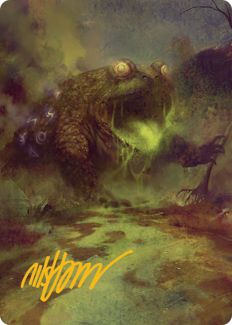 The Gitrog Monster Art Card (Gold-Stamped Signature) [Bloomburrow Art Series] | Sanctuary Gaming