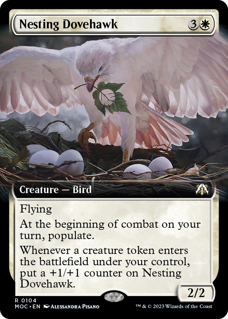 Nesting Dovehawk (Extended Art) [March of the Machine Commander] | Sanctuary Gaming