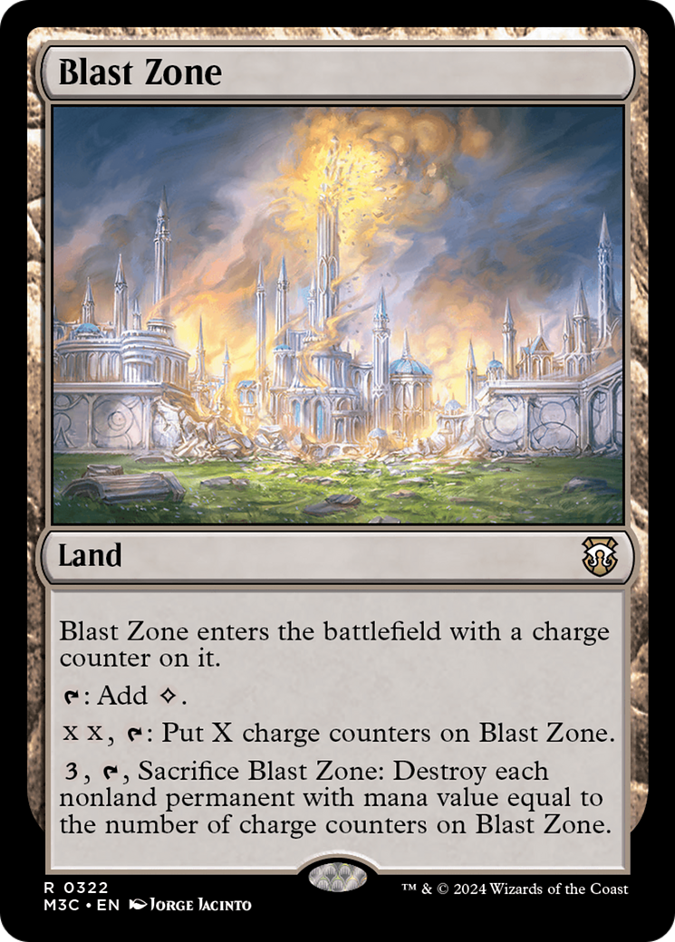 Blast Zone (Ripple Foil) [Modern Horizons 3 Commander] | Sanctuary Gaming