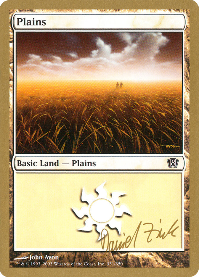 Plains (dz331) (Daniel Zink) [World Championship Decks 2003] | Sanctuary Gaming