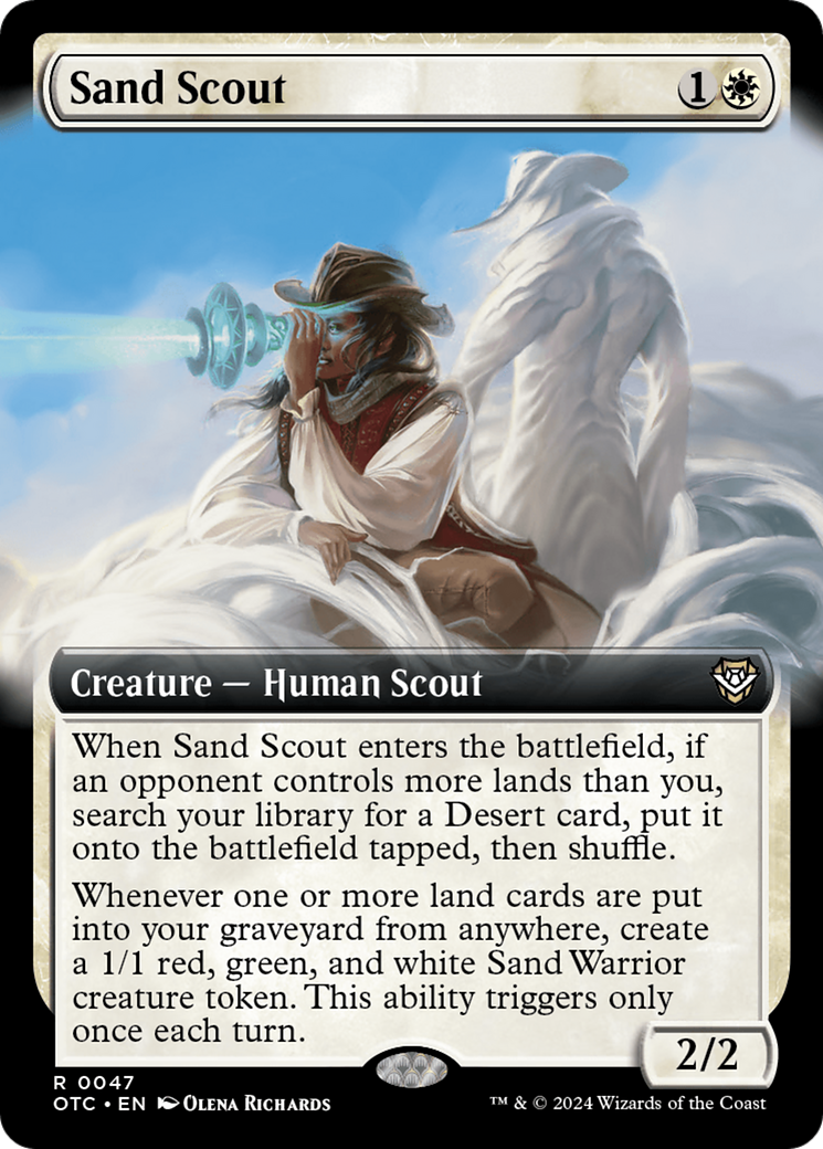 Sand Scout (Extended Art) [Outlaws of Thunder Junction Commander] | Sanctuary Gaming