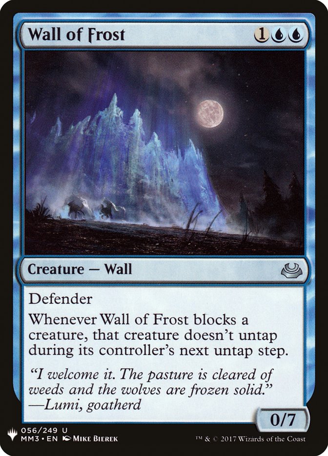 Wall of Frost [Mystery Booster] | Sanctuary Gaming