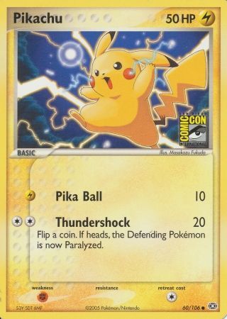 Pikachu (60/106) (2005 San Diego Comic Con) [Miscellaneous Cards] | Sanctuary Gaming