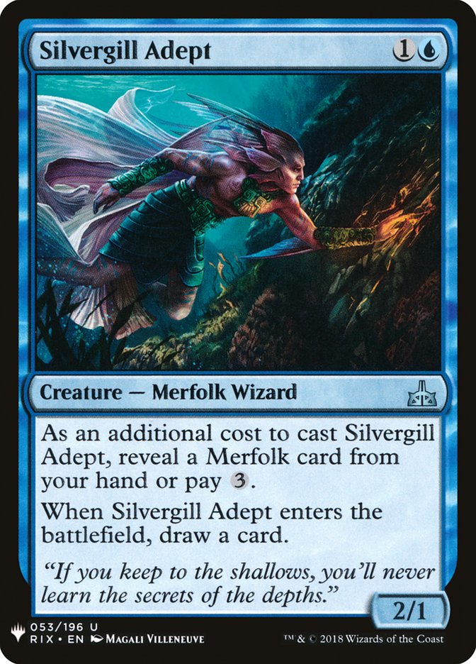 Silvergill Adept [Mystery Booster] | Sanctuary Gaming