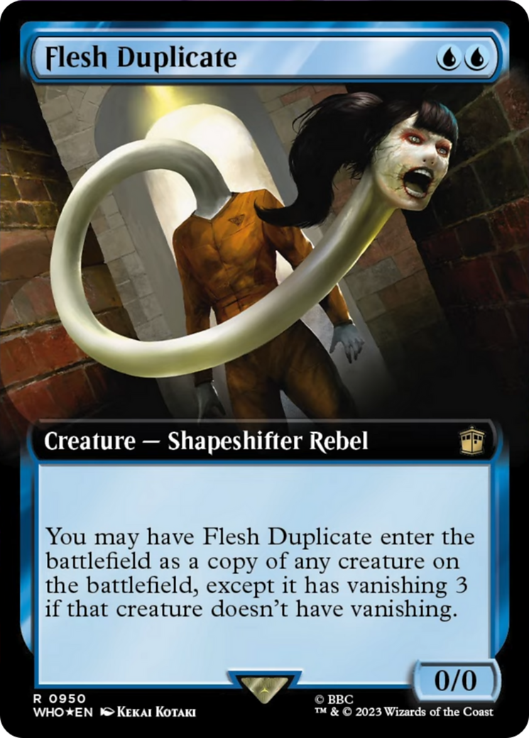 Flesh Duplicate (Extended Art) (Surge Foil) [Doctor Who] | Sanctuary Gaming