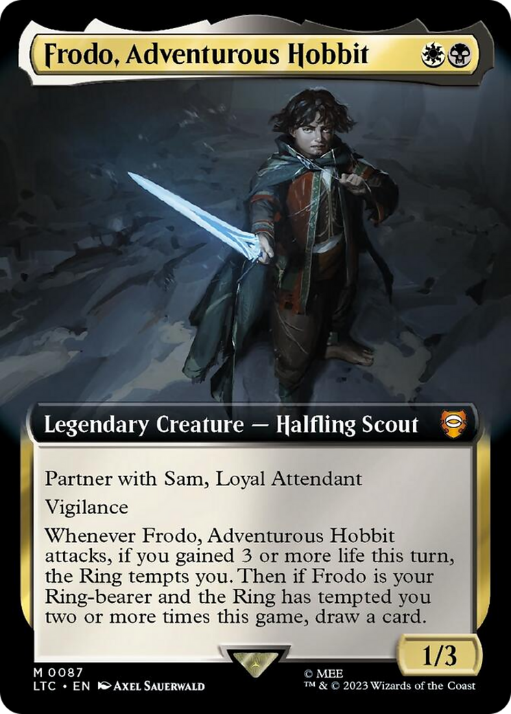 Frodo, Adventurous Hobbit (Extended Art) [The Lord of the Rings: Tales of Middle-Earth Commander] | Sanctuary Gaming