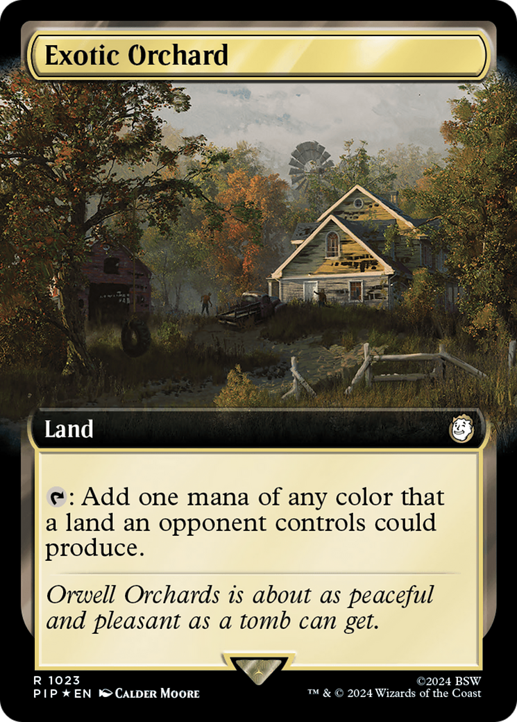 Exotic Orchard (Extended Art) (Surge Foil) [Fallout] | Sanctuary Gaming