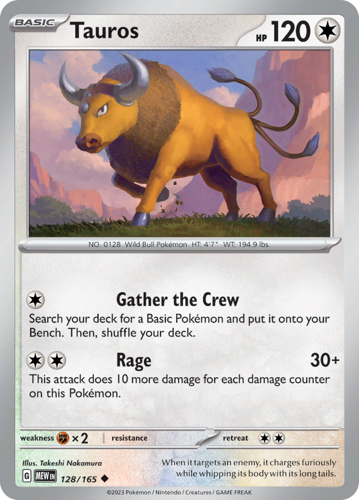 Tauros (128/165) [Scarlet & Violet: 151] | Sanctuary Gaming