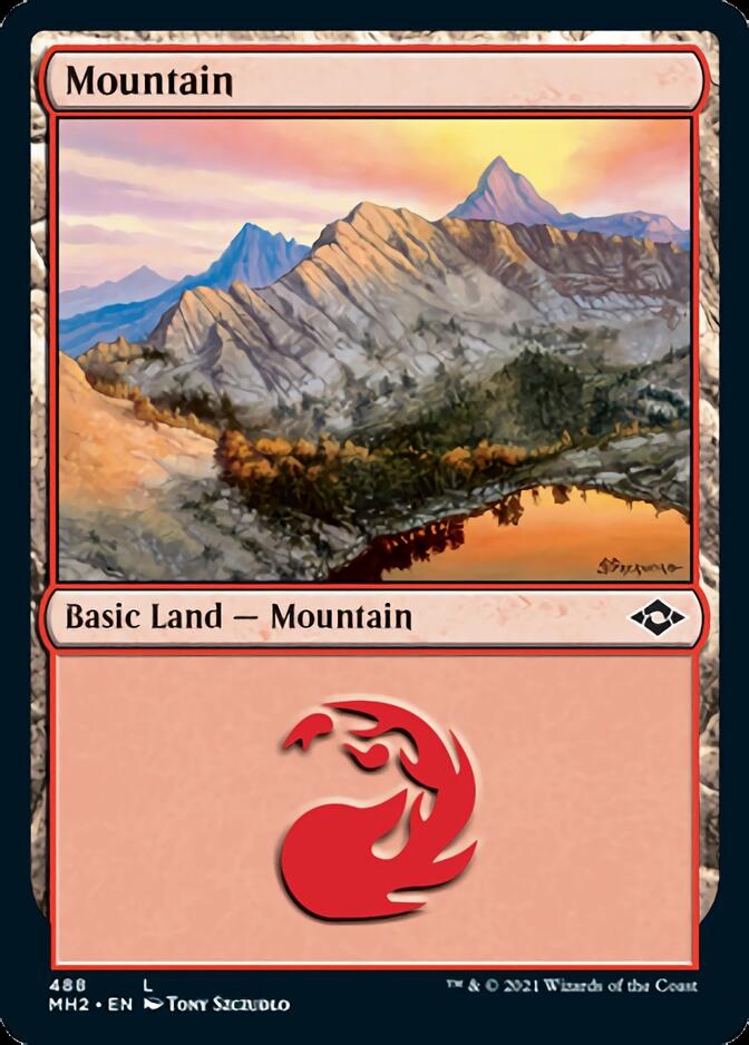 Mountain (488) (Foil Etched) [Modern Horizons 2] | Sanctuary Gaming