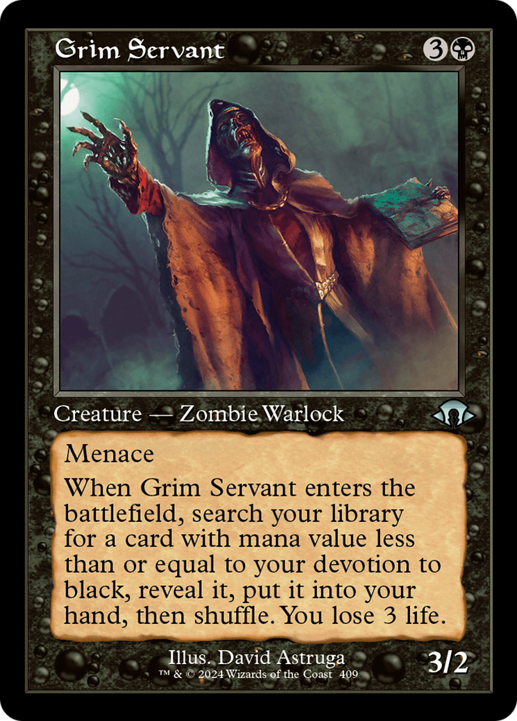 Grim Servant (Retro) [Modern Horizons 3] | Sanctuary Gaming