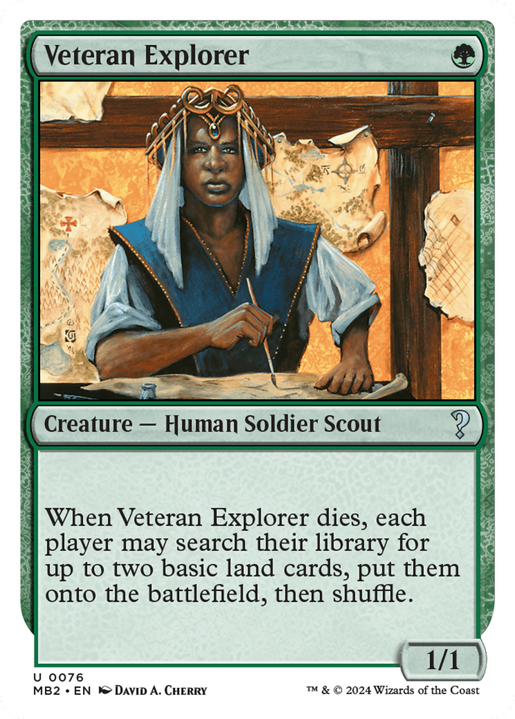 Veteran Explorer (White Border) [Mystery Booster 2] | Sanctuary Gaming