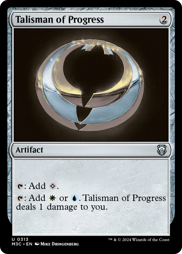 Talisman of Progress (Ripple Foil) [Modern Horizons 3 Commander] | Sanctuary Gaming