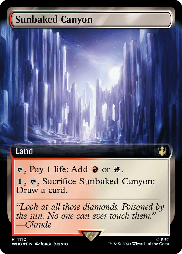 Sunbaked Canyon (Extended Art) (Surge Foil) [Doctor Who] | Sanctuary Gaming