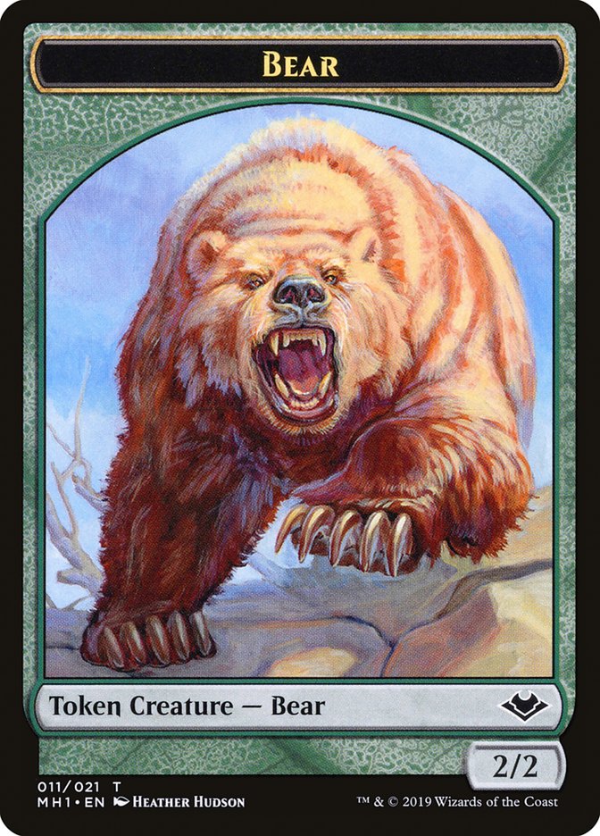 Elemental (008) // Bear (011) Double-Sided Token [Modern Horizons Tokens] | Sanctuary Gaming