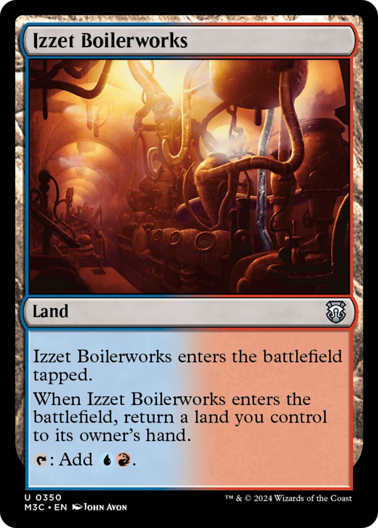 Izzet Boilerworks (Ripple Foil) [Modern Horizons 3 Commander] | Sanctuary Gaming