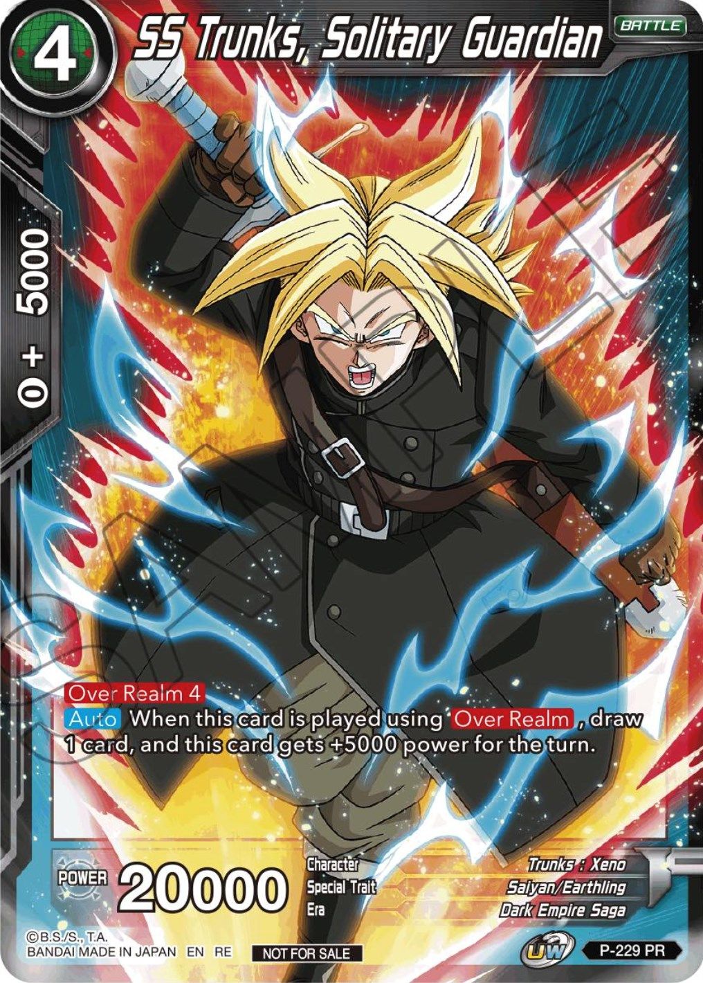 SS Trunks, Solitary Guardian (Championship Selection Pack 2023 Vol.1) (P-229) [Tournament Promotion Cards] | Sanctuary Gaming