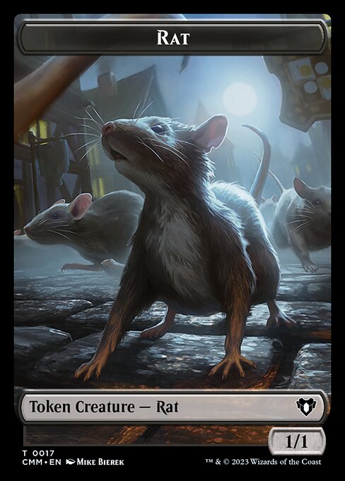 City's Blessing // Rat Double-Sided Token [Commander Masters Tokens] | Sanctuary Gaming