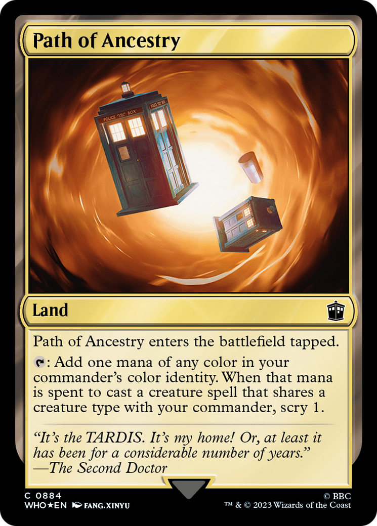 Path of Ancestry (Surge Foil) [Doctor Who] | Sanctuary Gaming
