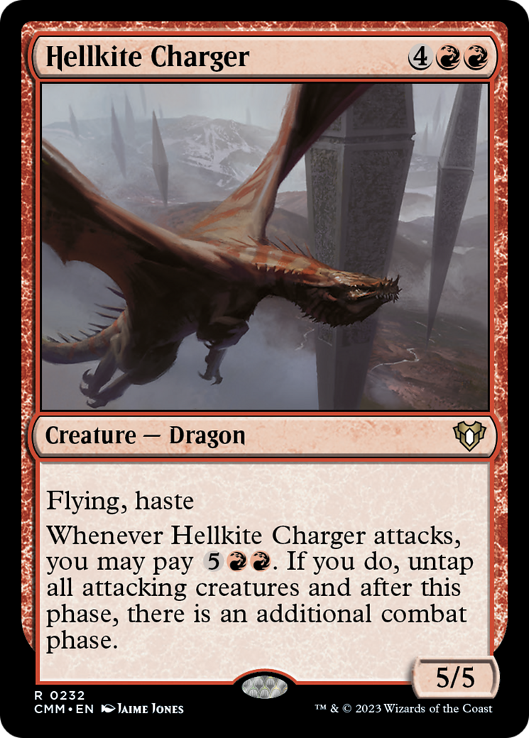 Hellkite Charger (Foil Etched) [Commander Masters] | Sanctuary Gaming