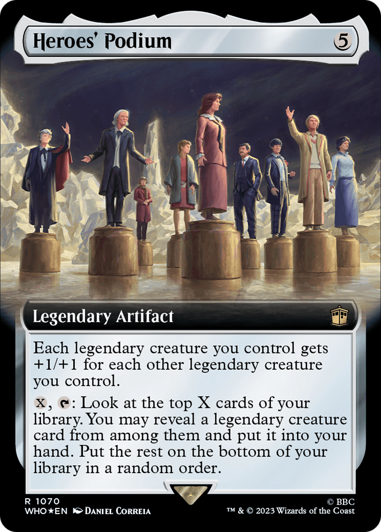 Heroes' Podium (Extended Art) (Surge Foil) [Doctor Who] | Sanctuary Gaming