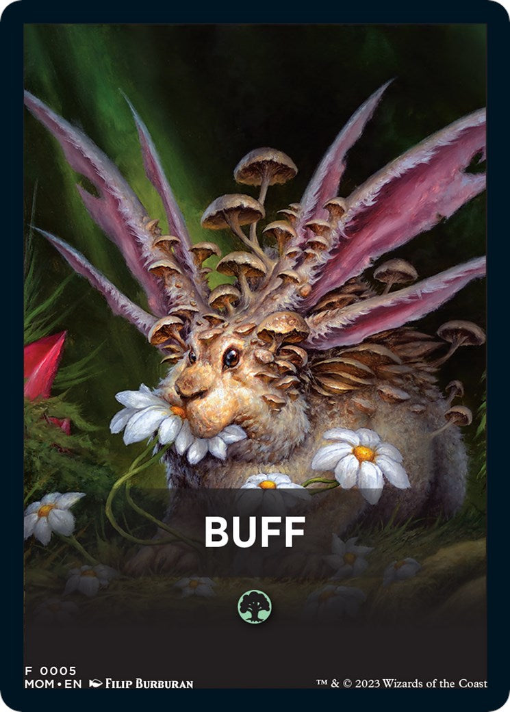 Buff Theme Card [March of the Machine Tokens] | Sanctuary Gaming