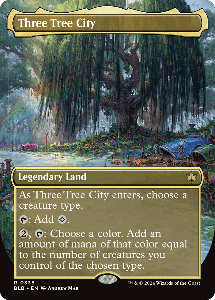 Three Tree City (Borderless) (0338) [Bloomburrow] | Sanctuary Gaming
