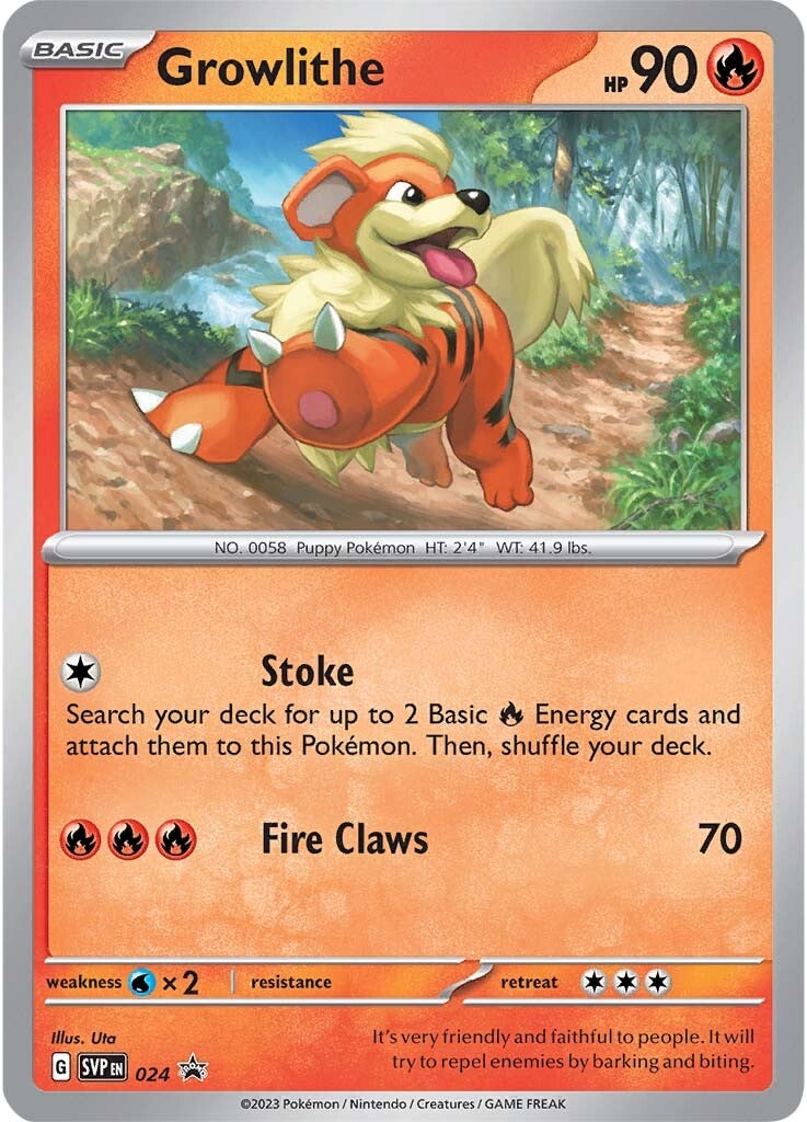 Growlithe (024) [Scarlet & Violet: Black Star Promos] | Sanctuary Gaming