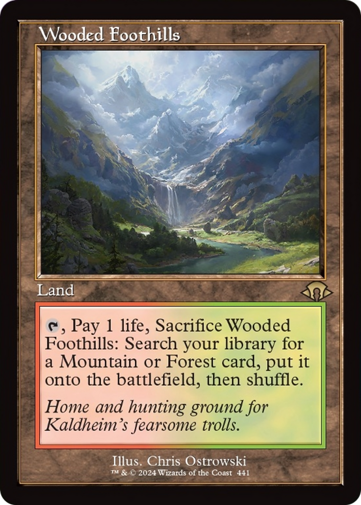 Wooded Foothills (Retro) [Modern Horizons 3] | Sanctuary Gaming