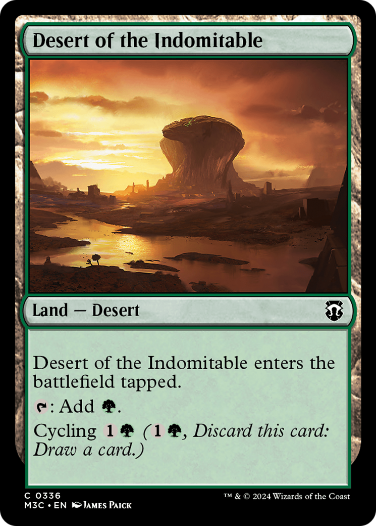 Desert of the Indomitable (Ripple Foil) [Modern Horizons 3 Commander] | Sanctuary Gaming