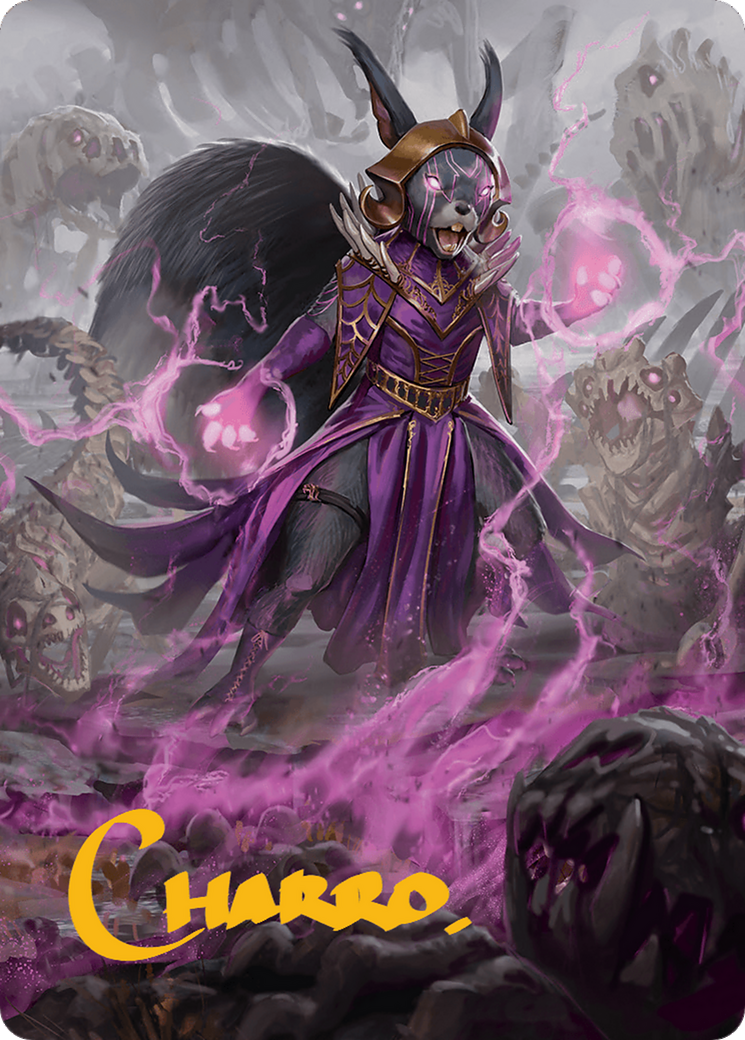 Liliana of the Dark Realms Art Card (Gold-Stamped Signature) [Bloomburrow Art Series] | Sanctuary Gaming